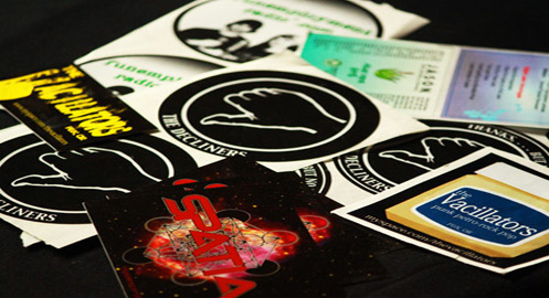 Vinyl & paper labels/stickers. Digital, screened, die-cut.